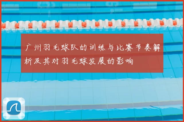 广州羽毛球队的训练与比赛节奏解析及其对羽毛球发展的影响